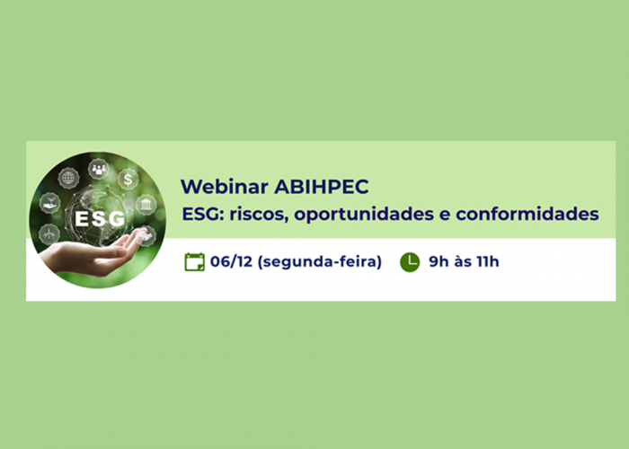 ABIHPEC promove debate sobre o potencial da agenda ESG para as empresas