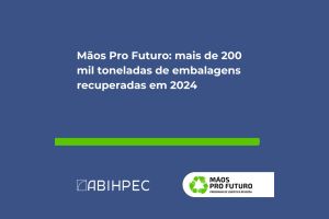 Mãos Pro Futuro: mais de 200 mil toneladas de embalagens recuperadas em 2024